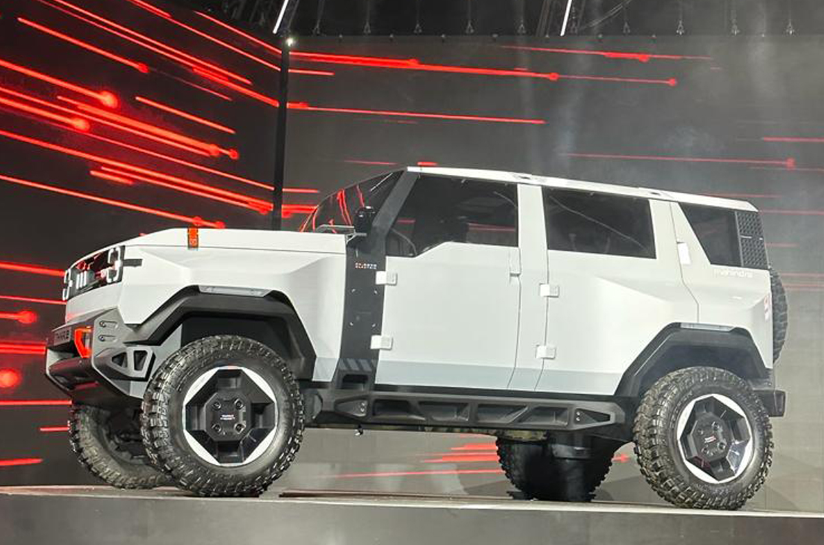 Mahindra Thar electric side profile